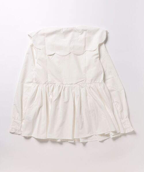 「MERAKI」 長袖ブラウス S ホワイト レディース_画像2