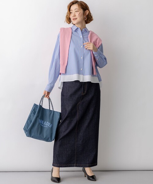 23区（ニジュウサンク） ブラウス シャツ CANCLINI レギュラーカラー