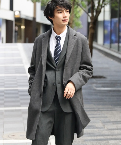 GLOBAL WORK(グローバルワーク) チェスターコート SMALL グレー GLOBAL WORK(グローバルワーク) チェスターコート SMALL グレー