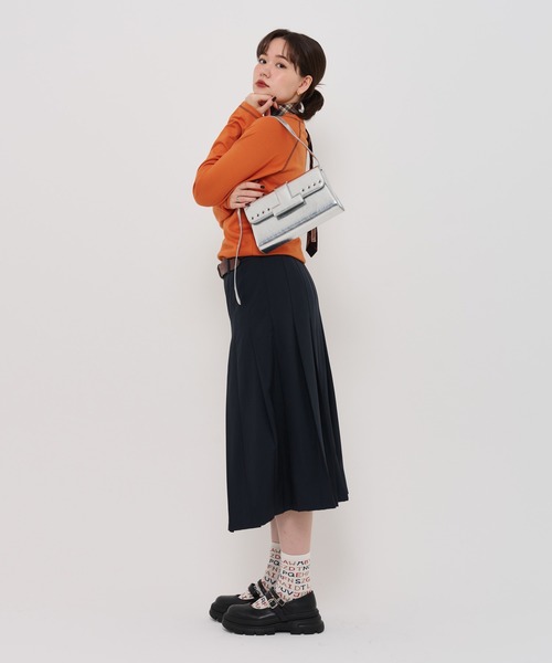 「TINA：JOJUN」 プリーツスカート M ブラック系その他 レディース_画像3