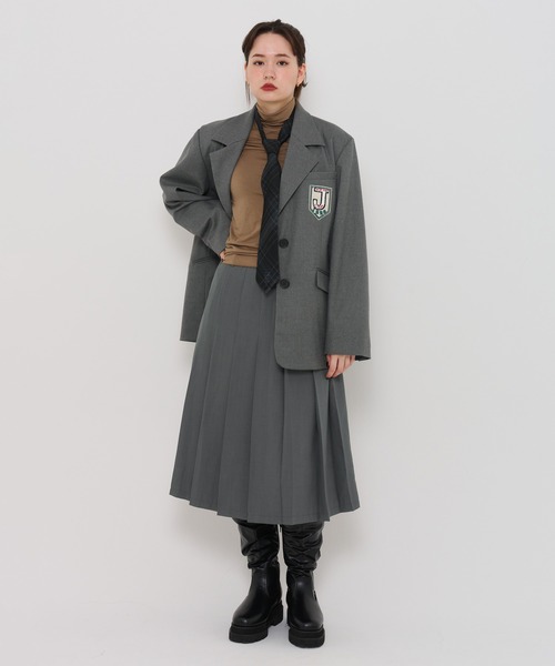 「TINA：JOJUN」 プリーツスカート M ブラック系その他 レディース_画像8