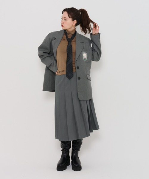 「TINA：JOJUN」 プリーツスカート M ブラック系その他 レディース_画像9