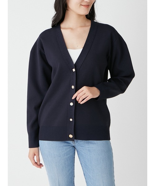 「Mila Owen」 ニットカーディガン 0 グレー レディース_画像6