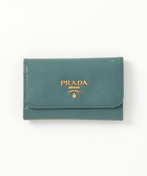 PRADA（プラダ） サフィアーノ 6連 キーケース - グリーン レディース