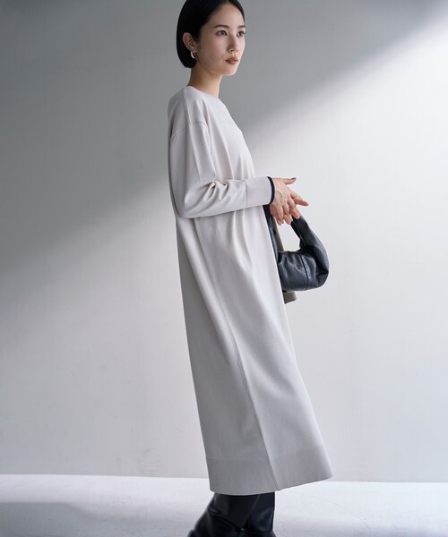 「UNFILO」 ニットワンピース X-LARGE グレー レディース_画像3