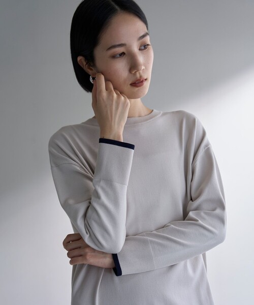 「UNFILO」 ニットワンピース X-LARGE グレー レディース_画像4