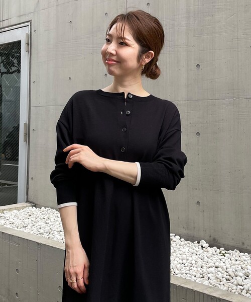 「UNFILO」 ニットワンピース X-LARGE グレー レディース_画像7