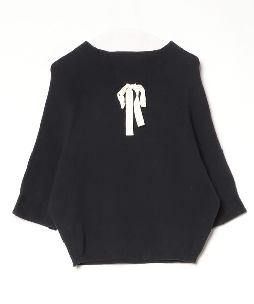 「ADAWAS」 7分袖カットソー 36 ブラック レディース_画像2