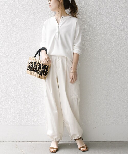 「SHIPS any」 長袖カットソー ONE SIZE ネイビー レディース_画像2