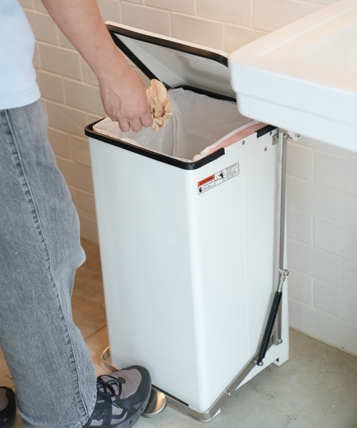 DULTON（ダルトン） ゴミ箱 ダストボックス PEDAL BIN 45L WHITE