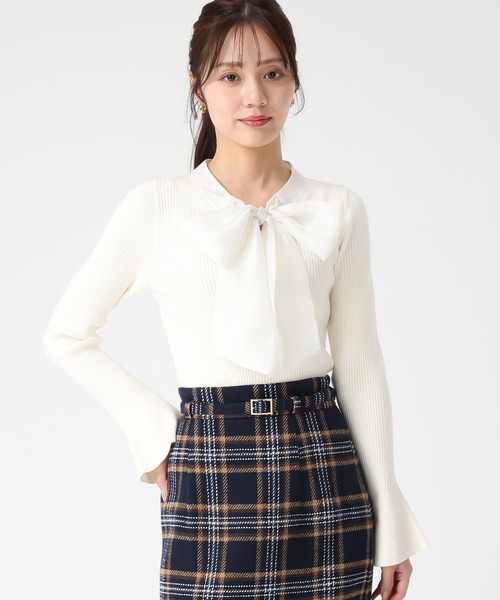「31 Sons de mode」 長袖ニット フリ- ブラック レディース_画像5