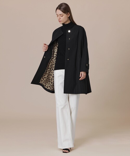 「MACKINTOSH LONDON」 ノーカラーコート 38 グリーン レディースの画像