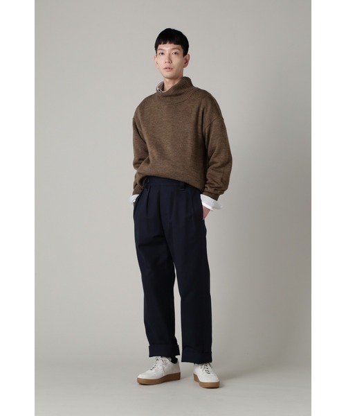 「MHL.」 パンツ SMALL ネイビー メンズの画像