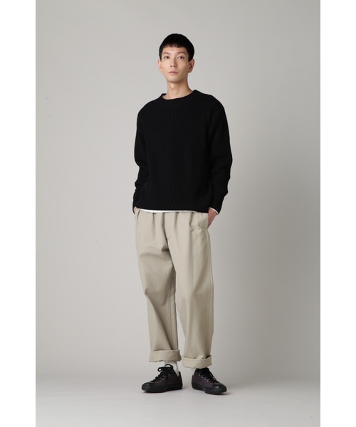 「MHL.」 パンツ SMALL ネイビー メンズの画像