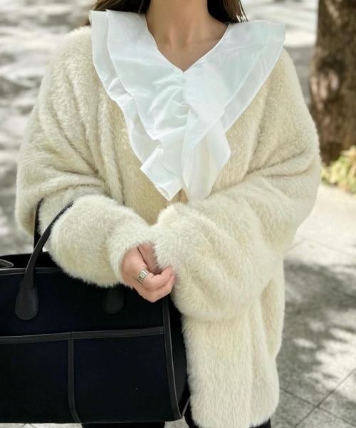 「RANAN」 長袖ブラウス L チャコール レディース_画像6