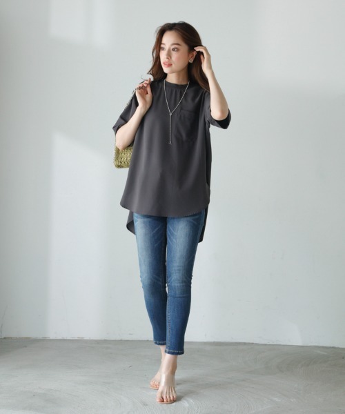 「M.deux」 半袖ブラウス MEDIUM オフホワイト レディース_画像3