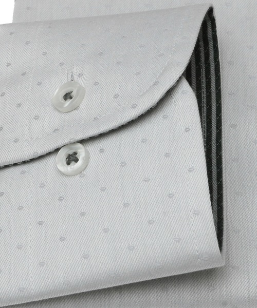 「TOKYO SHIRTS」 長袖シャツ - ライトグレー メンズ_画像3