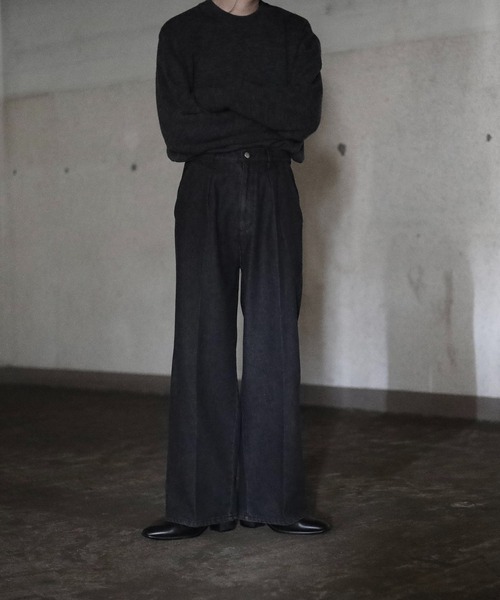 「CALLNE」 デニムパンツ L ブラック メンズ_画像7