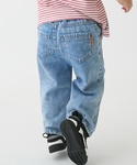 パンツ 柔らか加工デニムロングパンツ キッズ ...の詳細画像1