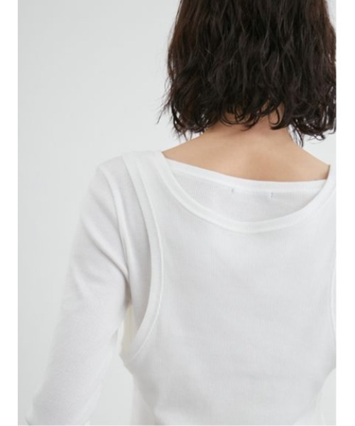 「styling/」 長袖カットソー FREE ライム レディースの画像