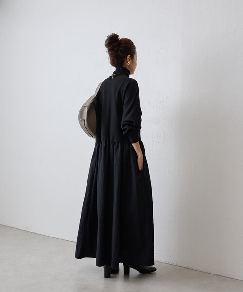 「BEARDSLEY」 ドッキングワンピース 1 ブラック レディースの画像