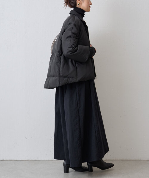 美品 BEARDSLEYビアズリー フレアマキシテントワンピース 黒 ブラック BEARDSLEY（ビアズリー） ドッキングワンピース 1 ブラック レディース