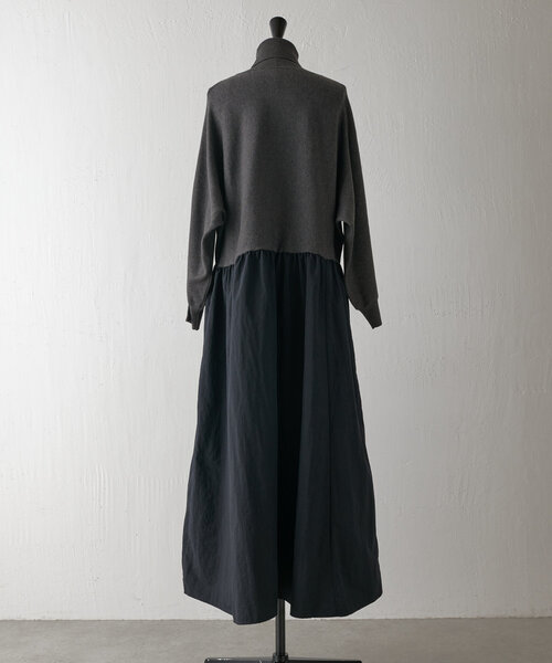 美品 BEARDSLEYビアズリー フレアマキシテントワンピース 黒 ブラック BEARDSLEY（ビアズリー） ドッキングワンピース 1 ブラック レディース
