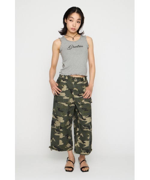 LAGUA GEM（ラグアジェム） ワイドパンツ カーゴパンツ LOOSEY ANKLE