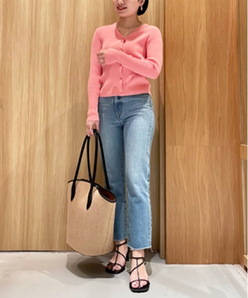「Mila Owen」 ニットカーディガン 0 ピンク レディース_画像9