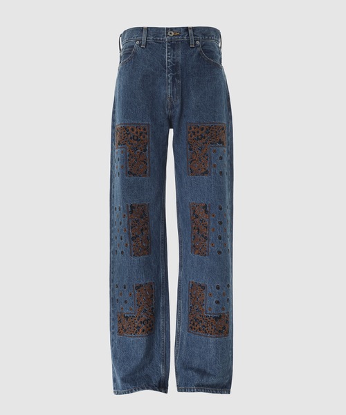 ジーンズ Bandana Embroidery Denim Pants メンズの画像