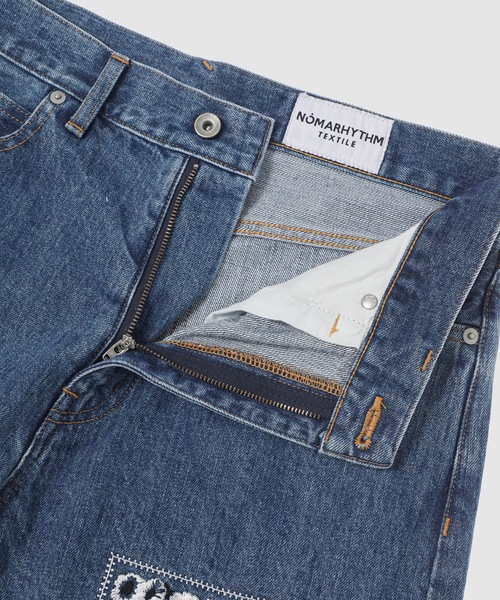 ジーンズ Bandana Embroidery Denim Pants メンズの画像