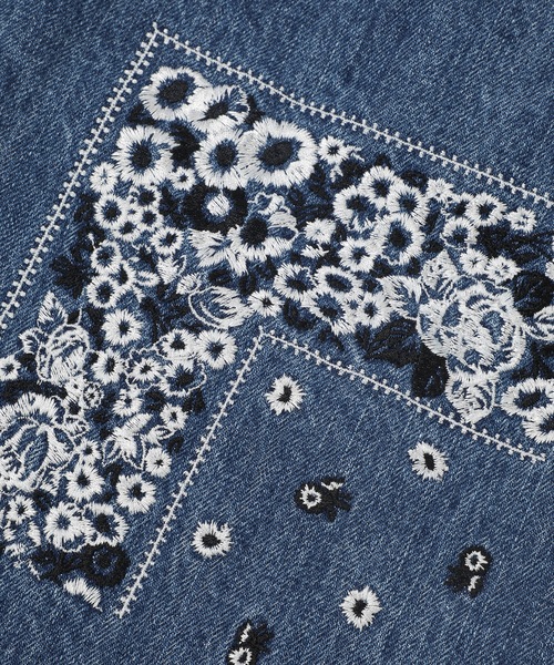 ジーンズ Bandana Embroidery Denim Pants メンズの画像