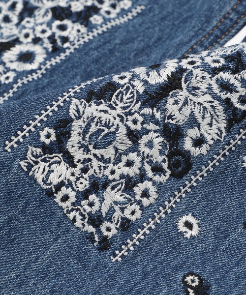 ジーンズ Bandana Embroidery Denim Pants メンズの画像