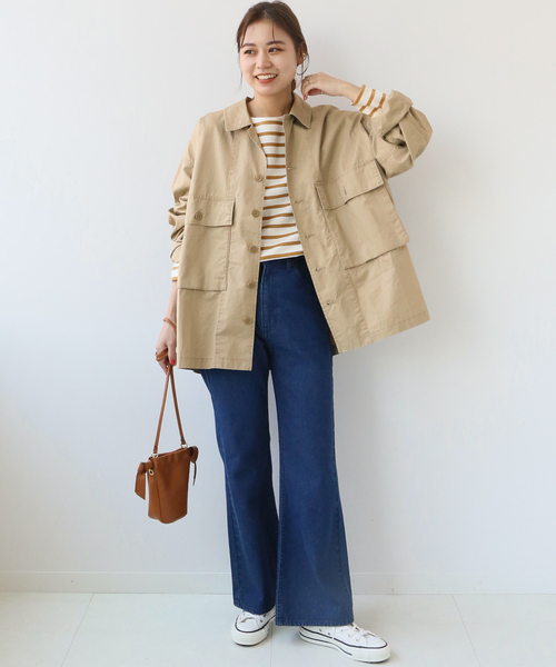 「JOURNAL STANDARD relume」 長袖シャツ FREE グリーン レディース_画像4