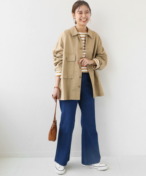 「JOURNAL STANDARD relume」 長袖シャツ FREE グリーン レディース_画像5