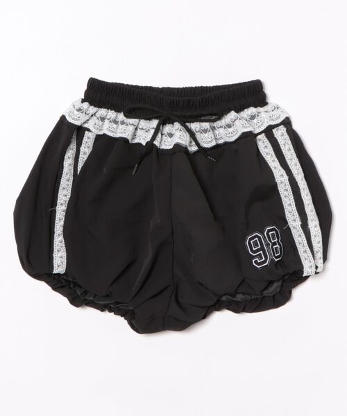 パンツ レースライン バルーンシルエット ショートパンツ ブルマパンツ