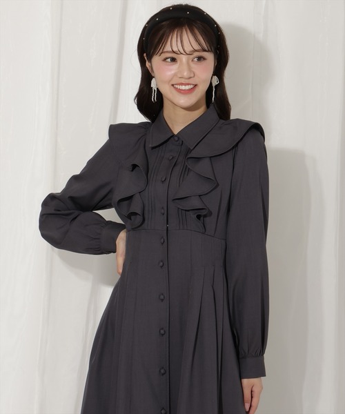 「WILLSELECTION」 長袖ワンピース FREE グレー レディース_画像8