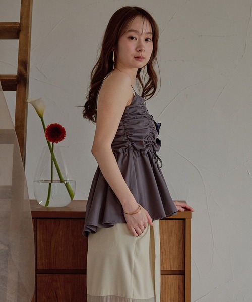 mideal（マイディール） ブラウス シャツ 3way peplum design tops 