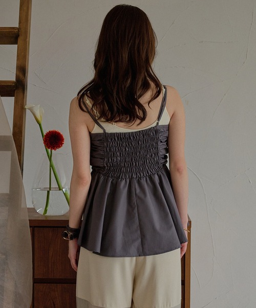 mideal（マイディール） ブラウス シャツ 3way peplum design tops 