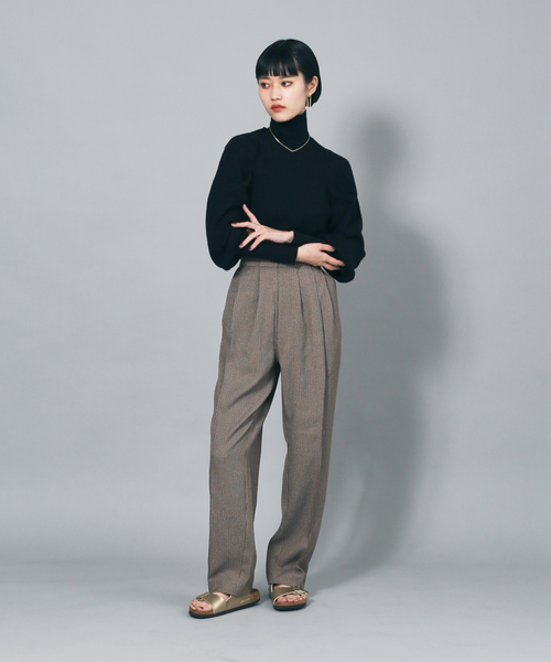 「NOMINE」 スラックス S ベージュ レディース_画像2