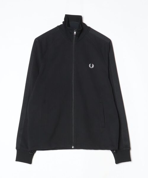 FRED PERRY ブラック ジャージ FRED PERRY（フレッドペリー） ジャージブルゾン S ブラック メンズ