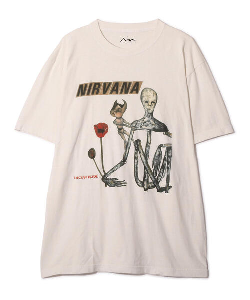 「NIRVANA」 半袖Tシャツ M ナチュラル メンズ_画像2
