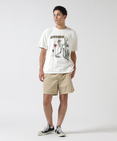 「NIRVANA」 半袖Tシャツ M ナチュラル メンズ_画像5