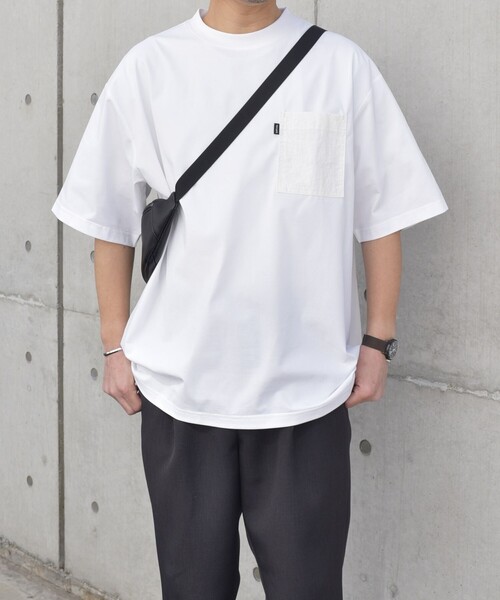 「SHIPS any」 半袖Tシャツ MEDIUM ホワイト メンズ_画像5