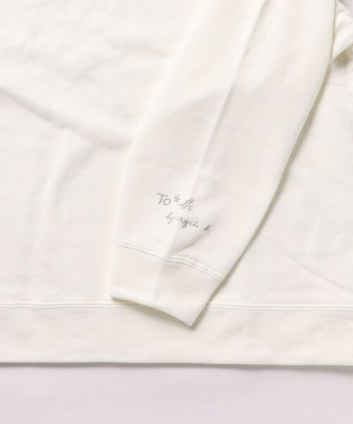 「To b. by agnes b.」 長袖カットソー 38 ホワイト レディース_画像4