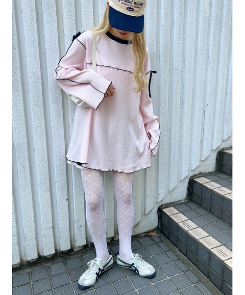 「WC」 長袖カットソー FREE アイボリー レディース_画像8