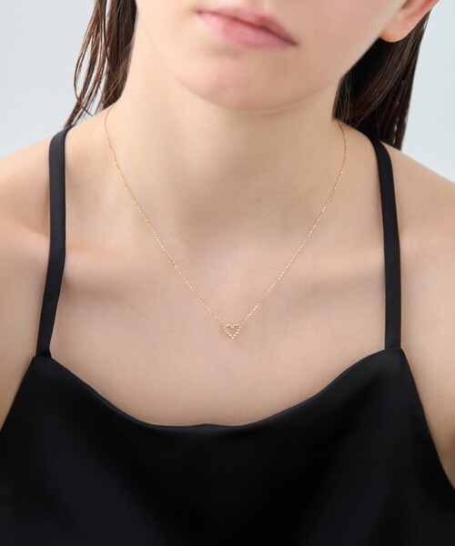ネックレス 「レイヤード」 K18YG ダイヤモンド ネックレス レディースの画像