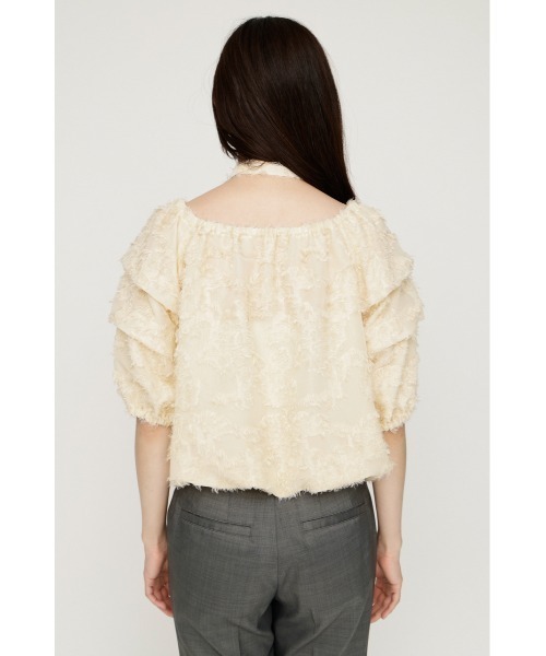SLY（スライ） ブラウス シャツ TUCK SLEEVE OFFSHOULDER TOPS タック