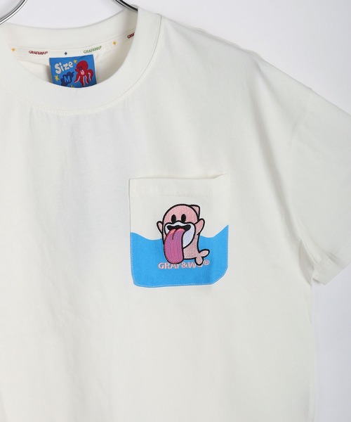 GRAF＆WU（グラフアンドウー） tシャツ ゴースト 刺繍ポケットTシャツ
