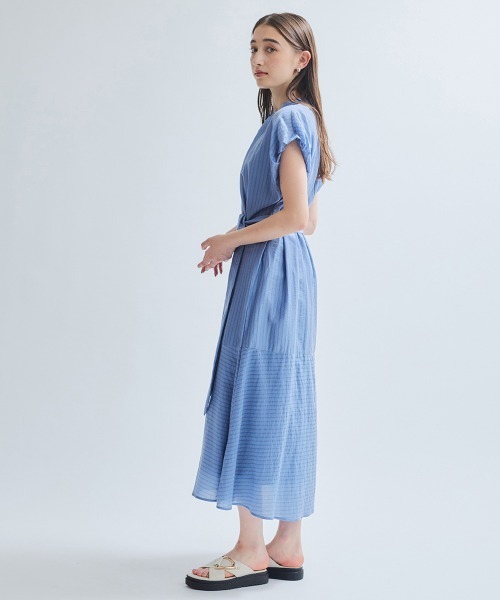 「ketty」 半袖ワンピース M ブルー系その他 レディース_画像8